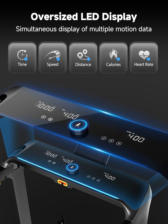 WALKINGPAD X Series Folding Treadmills for Home, Smart Vertical Fold, LED Display with Rotary Control, No Assembly