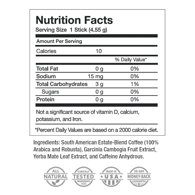 Javita Burn + Control Instant Coffee, Weight Management Herbs: Garcinia Cambogia & Yerba Mate, Slimming Coffee with Help of Exercise, Keto, Dieters Drink, 2 box / 24 (4.55g Sticks), 48 Count