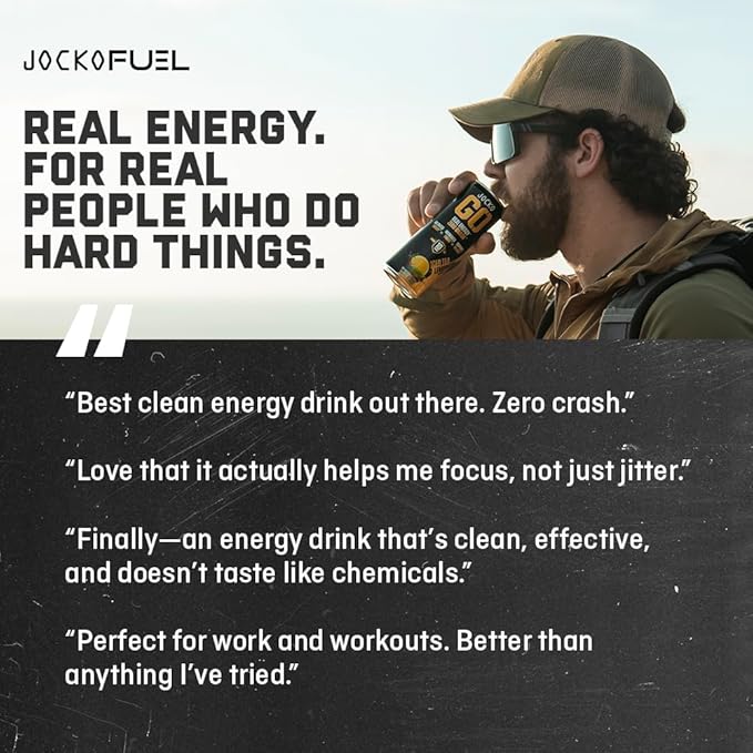 Jocko GO Energy Drink - Keto, Vitamin B12, Vitamin B6, Electrolytes, L Theanine, Magnesium- Energy Boost, Sugar Free Nootropic Monk Fruit Blend - 12 Pack (Pink Lemonade)