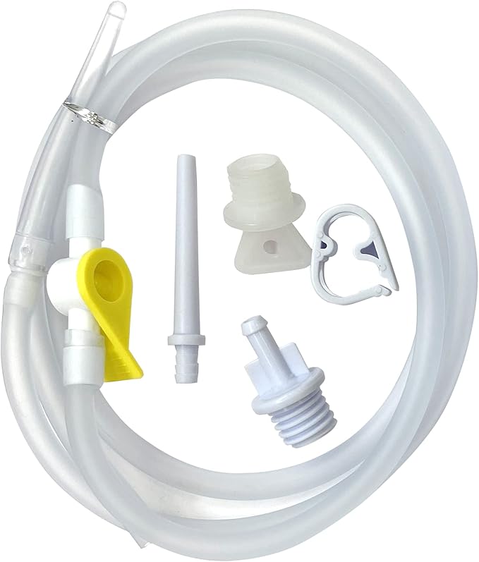 Abyclean Enema Bag Kit Rubber Anal Douche Vaginal Douche Enema Cleaner for Women’s or Man’s Health with Nozzles (Red, 2L)