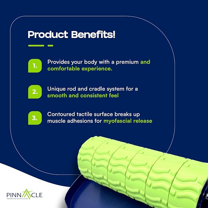 Pinnacle TRS Massage Roller - Modular Portable Muscle Roller for Sore Muscles and Full Body Adjustments