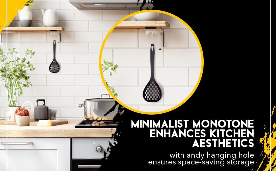 Nylon Slotted Spoon – 12.2" Lightweight, Heat-Resistant, Non-Scratch Kitchen - Image 4