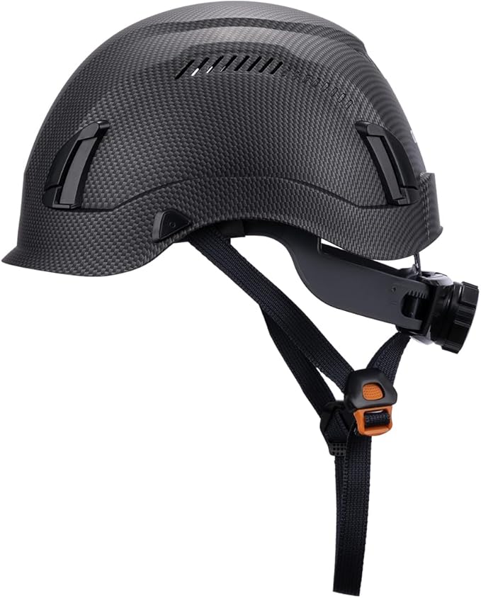 Land Helmets EcoPro Safety Helmet - ANSI/ISEA Z89.1-201 Type 1 Class C Vented - OSHA Approved - Lightweight Helmet with 6 Pt Suspension for Arborist, Industrial & Fall Protection