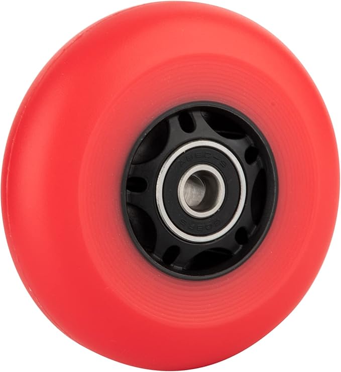 AOWESM Inline Skate Wheels 80mm 76mm 72mm 85a Outdoor Indoor Black Blue Red Roller Hockey Blades Replacement Wheels w/Bearings ABEC-9 and Floating Spacers (8-Pack)