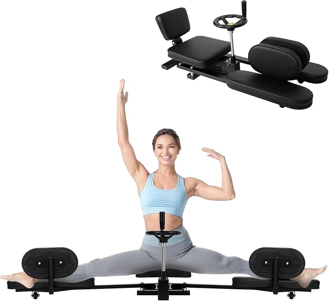 330lbs Leg Stretcher Machine – 240° Hip Stretch for Enhanced Flexibility in Ballet, Dance, Yoga, Gymnastics & Fitness Training