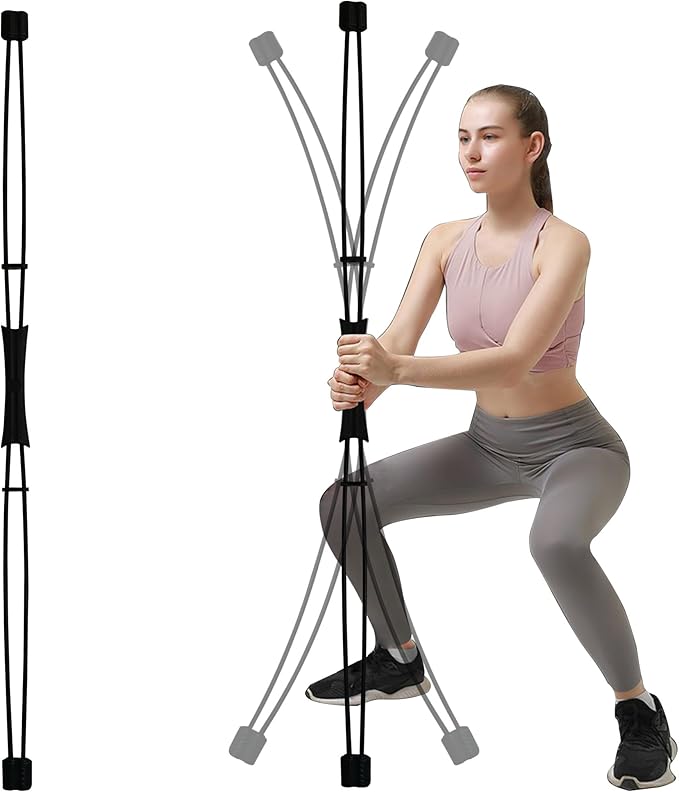 FlexBar & Mobility Stick - Shoulder Reliever Ball Swing, Body Blade, Flex Bars for Physical Therapy - Total Body Workout, Core Strength & Stability Training