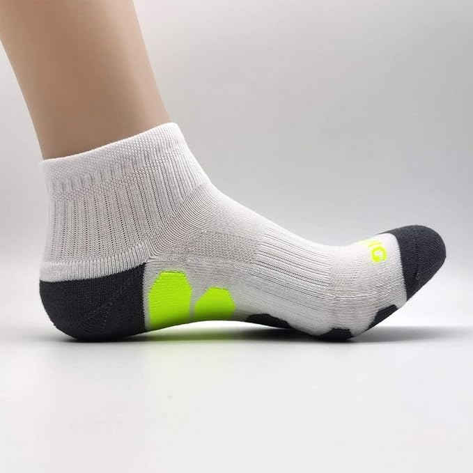 BERING Men's Ankle Socks Athletic Running Cushion Quarter (6 Pairs)