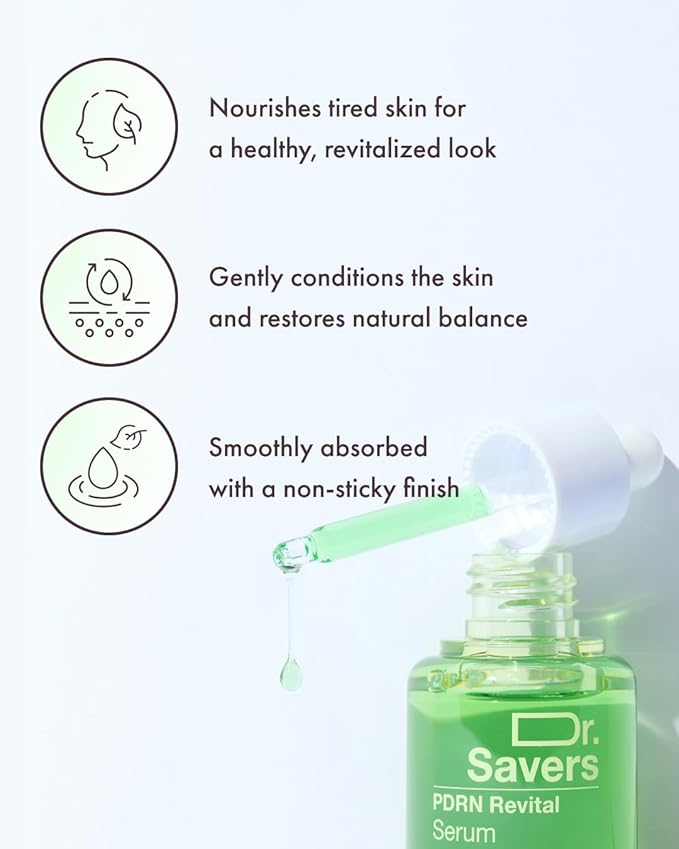 IT’S SKIN Dr.Savers PDRN Revital Serum 1.01 fl.oz, Hydrating and Rejuvenation Face Serum with PDRN and Plant Based Complex, Skin Barrier Support and Lightweight, Sensitive Skin, Korean Skincare