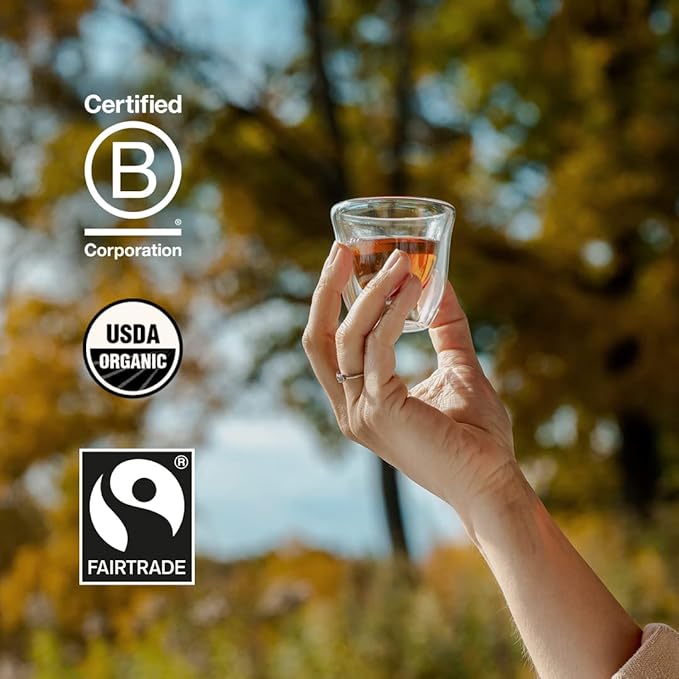 Grace Farms Organic Darjeeling Sunrise Black Tea, 16 Pyramid Sachets | Darjeeling & Orange | Fairtrade & Kosher |Gives Back 100% of Profits