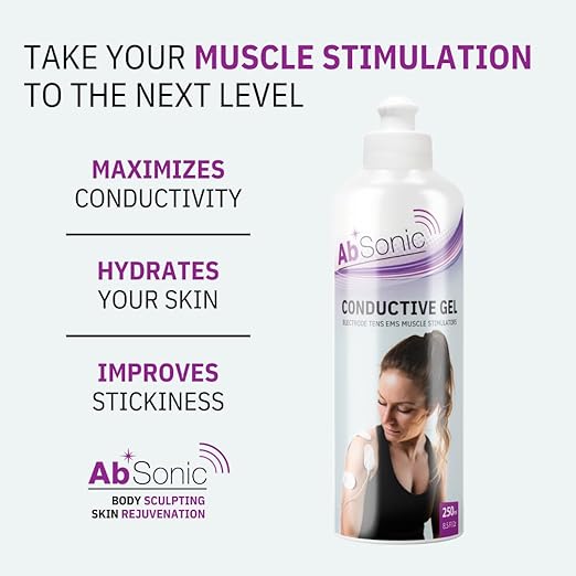 Absonic Conductive Gel for Electrodes: TENS Units, EMS, Muscle Stimulators - 8.5 oz - 1-Pack