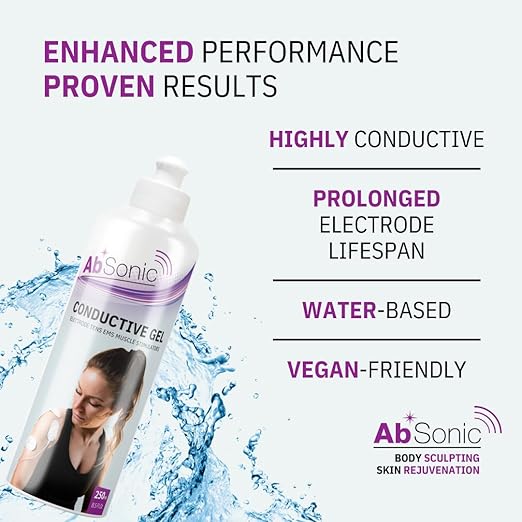 Absonic Conductive Gel for Electrodes: TENS Units, EMS, Muscle Stimulators - 8.5 oz - 1-Pack