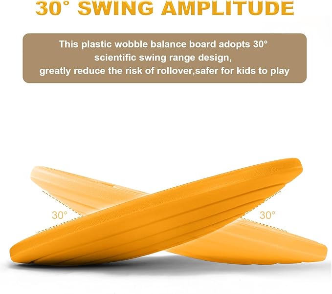 Balance Board for Kids with Maze - Plastic Wobble Board for Skiing Surfing Snowboard Training, Non-Slip Sensory Rocker Board for Toddlers 3-12, Core Strength Physical Therapy Equipment & Skateboard Balance Trainer