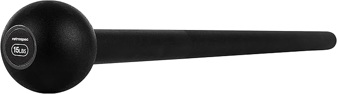 Retrospec Revolve Steel Macebell for Strength Training, Rehabilitation, Stretching, Conditioning and Rotational Training - 5, 7, 10, 15, 20, 30lb Options for Women & Men