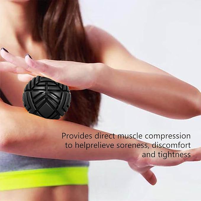TETOP Fitness Muscle Massage Ball, 3.15in, Therapy Ball for Trigger Point Massage, Trigger Point Ball for Myofascial Release, Mobility Ball for Exercise & Recovery (Blue)