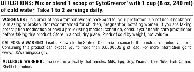 ALLMAX Nutrition - Cytogreens Super Greens Powder, Infused with Spirulina, Spinach & Barley Grass, Supports Immune & Digestive Health, Gluten Free & Vegan, 30 Servings (Acai Berry Green Tea)