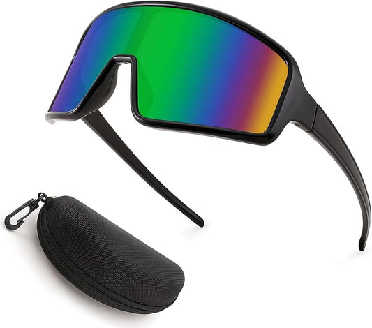 Karsaer Vision Sports Sunglasses Cycling Glasses Baseball Softball Sunglasses Unisex for Adult Youth Kids Boys Girls 8-16