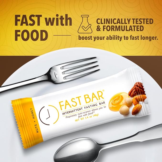 Prolon Fast Bars | Keto, Gluten Free, Dairy Free, Plant Based Protein, For Intermittent Fasting | Developed to Not Break a Fast | Variety Pack | Nuts & Honey, Chocolate Chip, Coconut Macadamia, 24 Ct