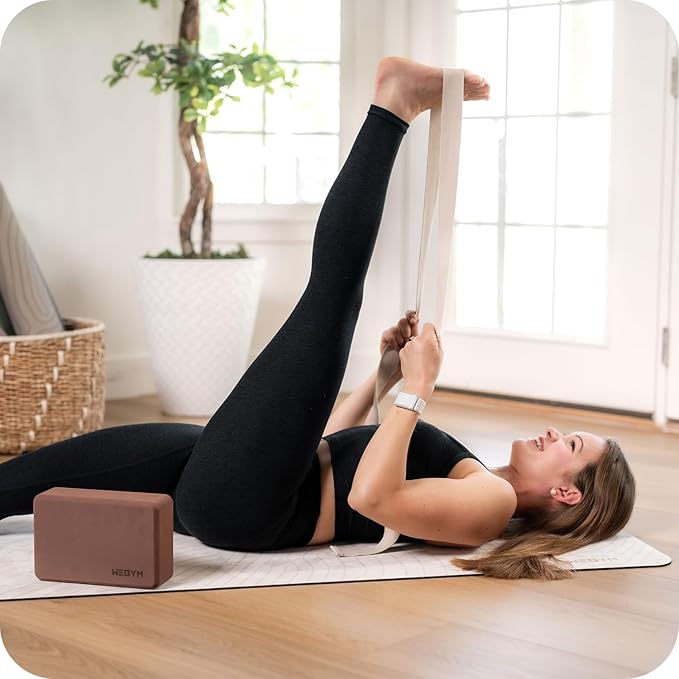 Fitness Yoga Strap, Soft Cotton Workouts Unisex Yoga Straps, Stretch Bands for Exercise and Flexibility, Yoga Belt for Fitness, Yoga, Pilates