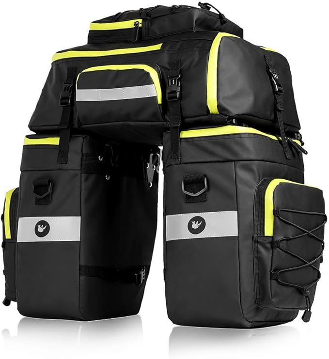Rhinowalk Bike Pannier Bag Set for Bicycle Cargo Rack Saddle Bag Shoulder Bag Laptop Pannier Rack Bicycle Bag Professional Cycling Accessories 3 in 1