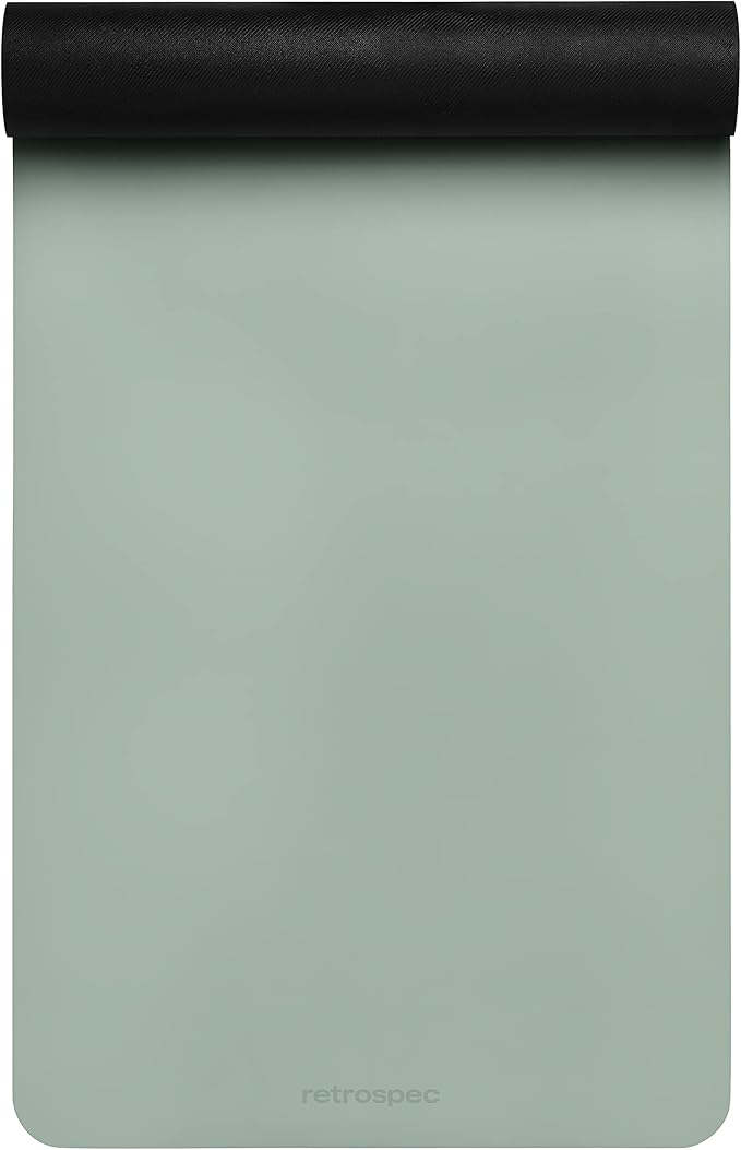 Retrospec Laguna 5mm Yoga Mat - Fitness Mat for Women, Men & Children, Slip-Resistant and Moisture Absorbing Exercise Mat for Home, Pilates, Yoga and Floor Workouts