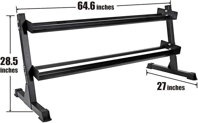 WF Athletic Supply Rubber Encased Hex Dumbbells with Rubber Grip Contoured Handle for Muscle Toning, Strength Building & Full Body Workout