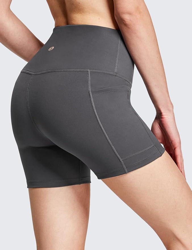 baleaf Women's 8"/ 5"/ 3" Biker Shorts High Waist Yoga Workout Gym Running Volleyball Spandex Shorts with Pockets