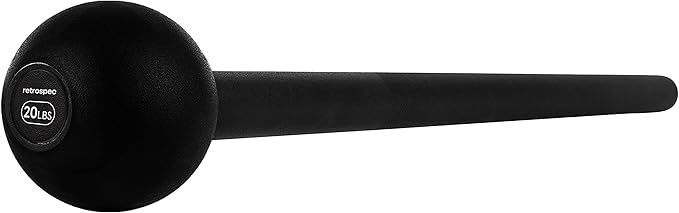 Retrospec Revolve Steel Macebell for Strength Training, Rehabilitation, Stretching, Conditioning and Rotational Training - 5, 7, 10, 15, 20, 30lb Options for Women & Men