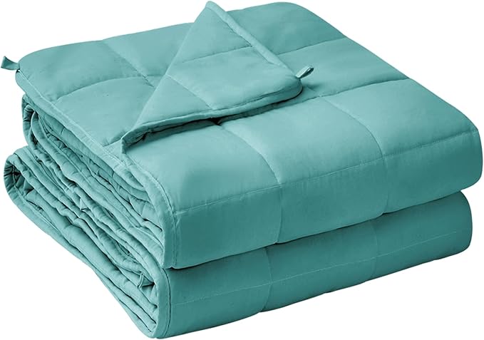 yescool Weighted Blanket for Adults (30 lbs, 88” x 104”, Teal) Cooling Heavy Blanket for Sleeping Perfect for 290-310 lbs, King Size Breathable Blanket with Premium Glass Bead
