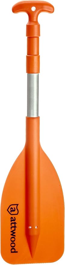 Attwood Emergency Telescoping Paddle for Boating, Orange