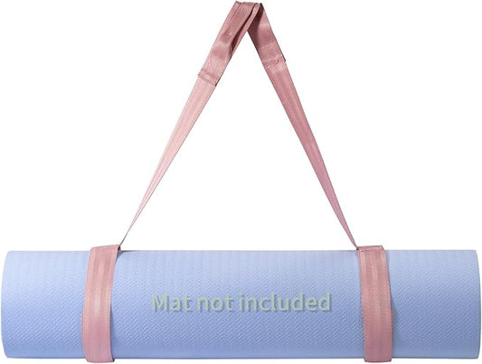 Trilancer Adjustable Yoga Mat Strap With Hook and Loop Closure, Yoga Mat Holder Carrier,and Organizing-Mat Not Included