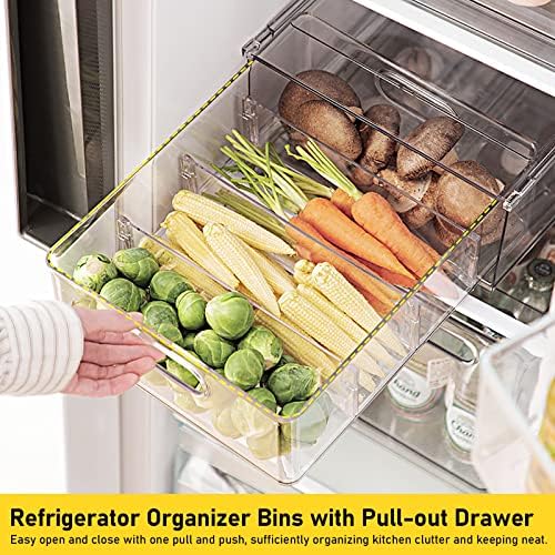 3 Pack Refrigerator Organizer Bins - Image 2
