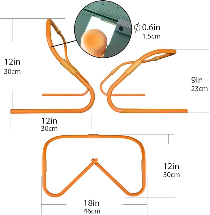 Agility Speed Hurdles Upgraded Training Hurdles Adjustable Height,Ultra Durable All-in-One Speed Hurdles with Carrying Handle, 6 Pack