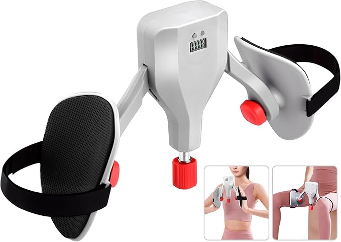 Thigh Master Hip Trainer Kegel Exerciser - Pelvic Floor & Inner Thigh Exercise Device - 77LBS Adjustable Leg Workout Equipment for Home Gym
