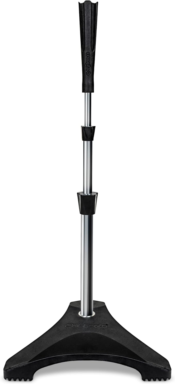 GoSports Baseball & Softball Pro Batting Tee with Heavy-Duty Tripod Base Design and Adjustable Height