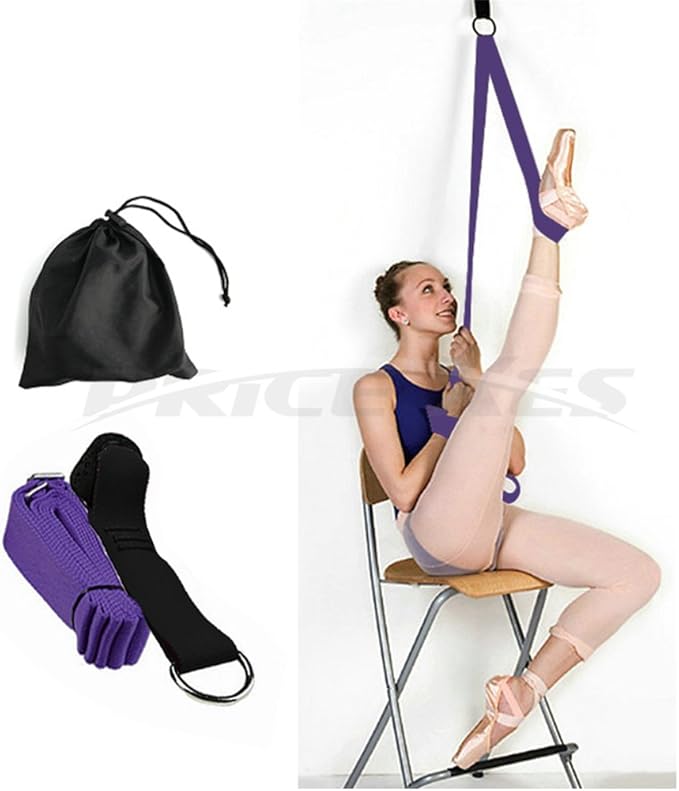 Leg Stretch Band - To Improve Leg Stretching - Easy Install on Door - Perfect Home Equipment For Ballet, Dance And Gymnastic Exercise Flexibility Stretching Strap Foot Stretcher Bands