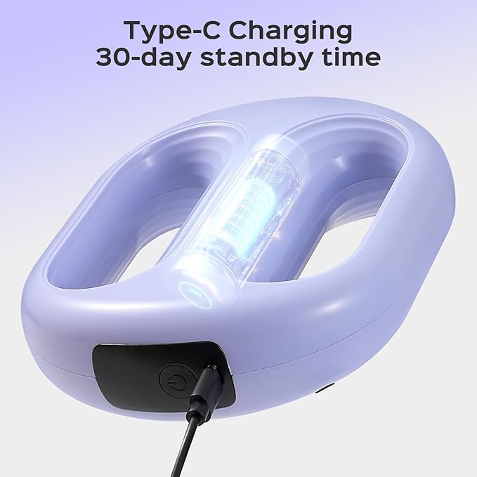 Small Lightweight Vibration Plate Portable,Handheld Lymphatic Drainage Massager,Exercise Shaker Machine for Weight Loss,Cordless and Mini，8-Level Adjustable, Purple