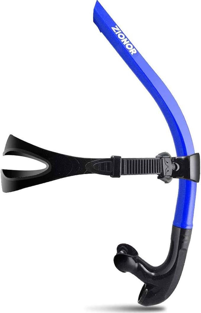 ZIONOR Snorkel Lap Swimming Swimmer Training Diving Snorkeling Comfortable Mouthpiece One-Way Purge Valve for Pool Open Water