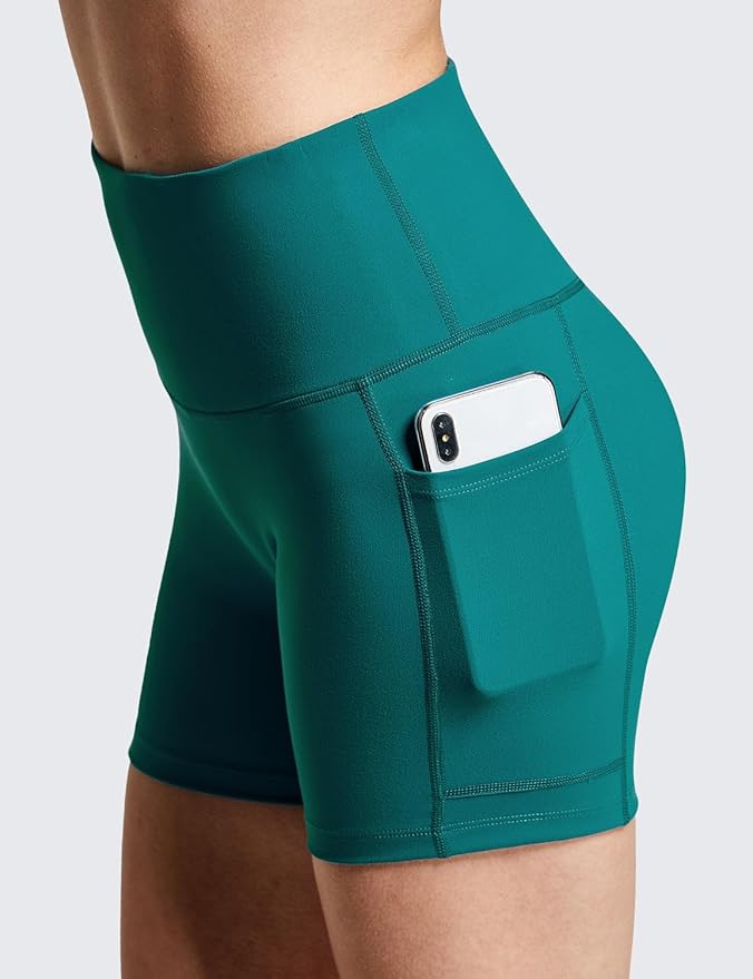 baleaf Women's 8"/ 5"/ 3" Biker Shorts High Waist Yoga Workout Gym Running Volleyball Spandex Shorts with Pockets