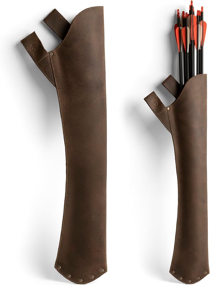 Leather Hip Quiver for Arrows, Hunting Quiver Arrow Holder, Archery Quivers Holder, Best Compound Bow Arrow Quiver for Recurve Bow, Back Quiver, Design for Archery Crossbow Quiver