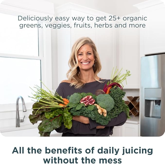 Ancient Nutrition SuperGreens Powder with Probiotics, Organic Berry Flavor Greens, Made from Real Fruits, Vegetables and Herbs, Digestive and Energy Support, 12 Servings, 3.2oz