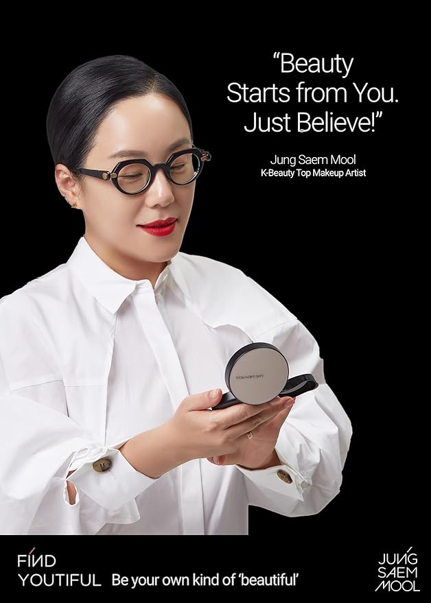 [JUNGSAEMMOOL OFFICIAL] Essential Skin Nuder Cushion (02 Fair Light) | Refill not Included | Natural Finish | SPF50 Broad Spectrum | Makeup Artist Brand | Cream Foundation