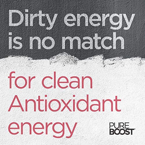 Pureboost Clean Energy Booster, Refreshing Energy Drink Mix with B12 Vitamins, Electrolytes, Antioxidants, Sugar-Free with No Sucralose (Berry Boost, 30 Count)