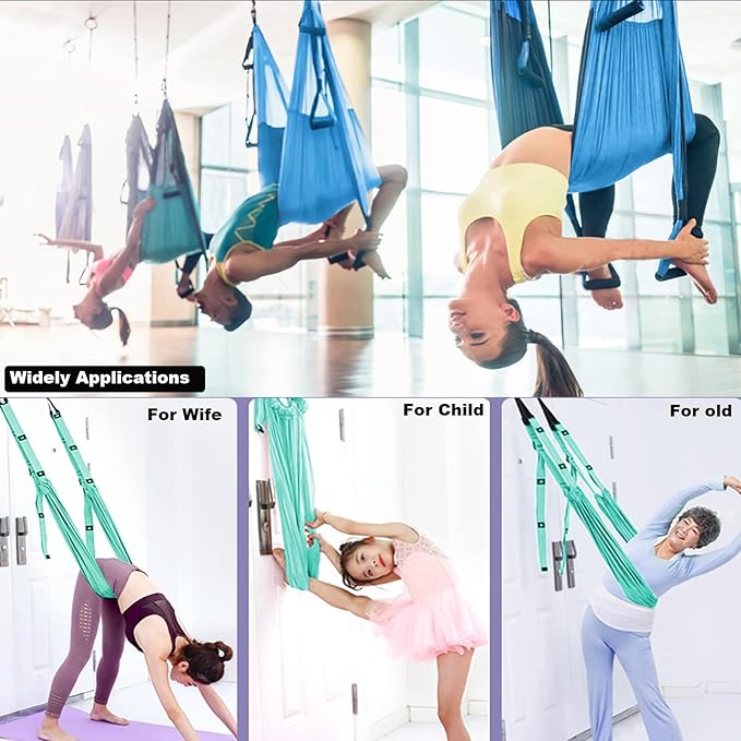 Tchrules Leg Stretcher Strap, Backbend Training Belt with Door Anchor, Flexibility Trainer Stretching Equipment Assist Stretch Strap for Fitness Gymnastics Dance Aerial Yoga Ballet