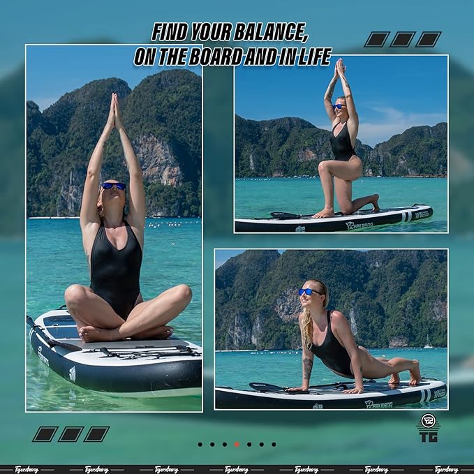 Inflatable Paddle Board with Premium SUP Board Accessories, Allround Paddle Boards for Adults/Kids,Stand Up Paddle Board Defender Collection
