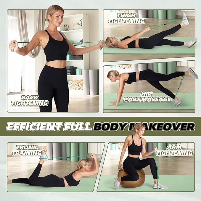 Resistance Band Figure 8 Exercise Cord, Fitness Resistance Bands with Handles, Exercise Tube Band for Arm and Shoulder Stretch