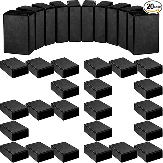 Yilloog 20 Pcs Foam EVA Yoga Blocks - High Density Non Slip Supportive Foam Blocks - Lightweight Black Yoga Bricks - Props for Women, Men, Beginners, Pilates, Meditation