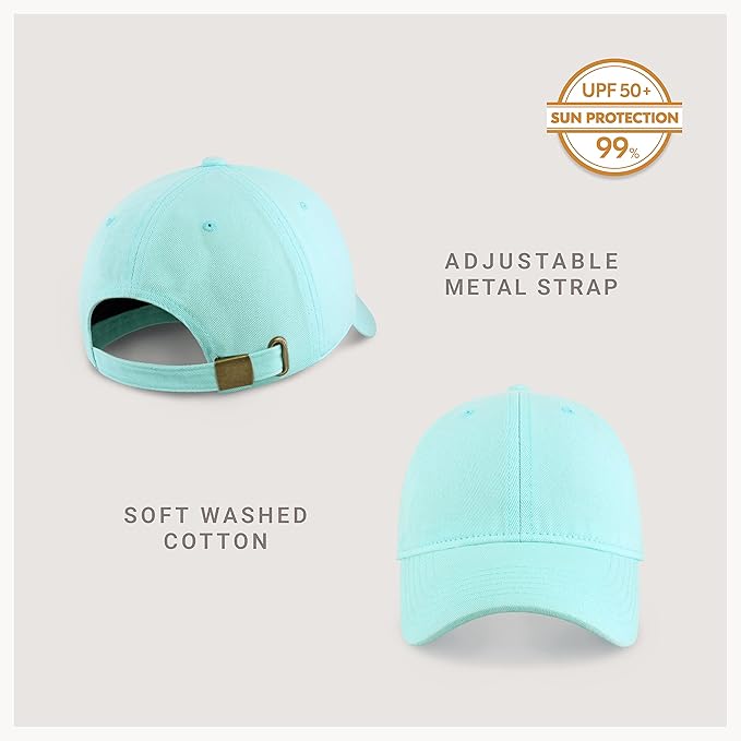 CHOK.LIDS Everyday Premium Dad Hat Unisex Cotton Baseball Cap for Men and Women Adjustable Lightweight Polo Style Curved Brim