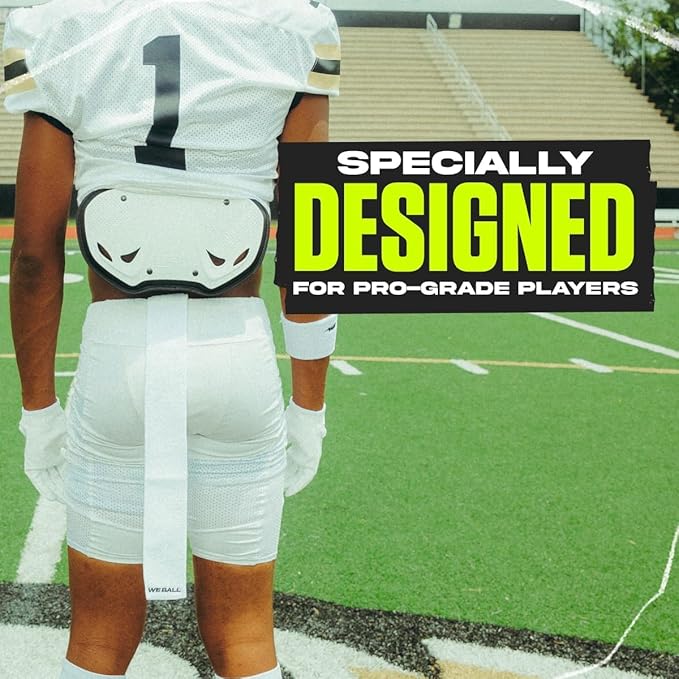 Streamer Football Towel, Sports Towel with Hook and Loop Fastener to Clean Football Visor and Gloves (Orange)