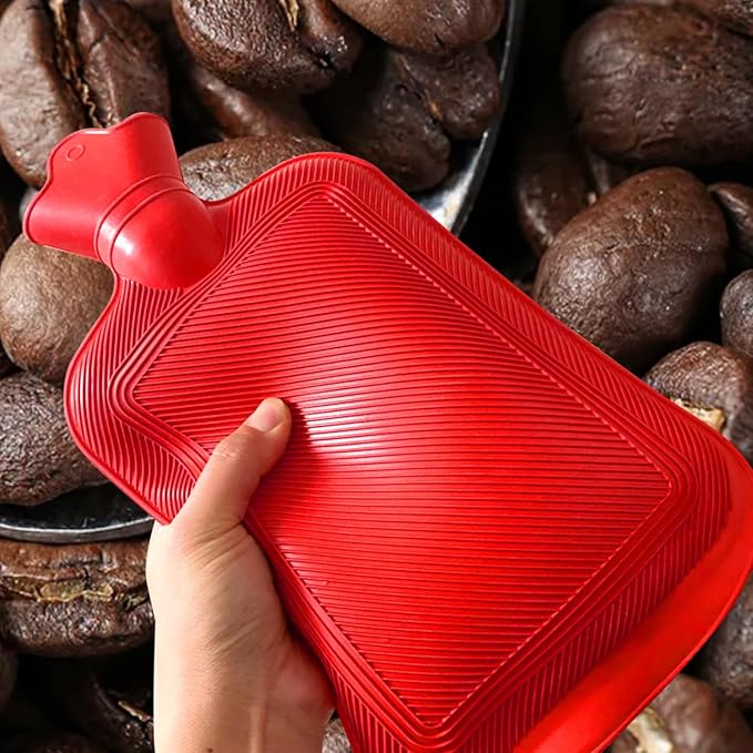 2 L Home Enema Bag Kit with 2 Enema Tips,60 inch Long Silicone Hose, Controlable Water Flow Valve, Hot-Water Bottle for Colon Cleansing Enemas (Upgraded-red)