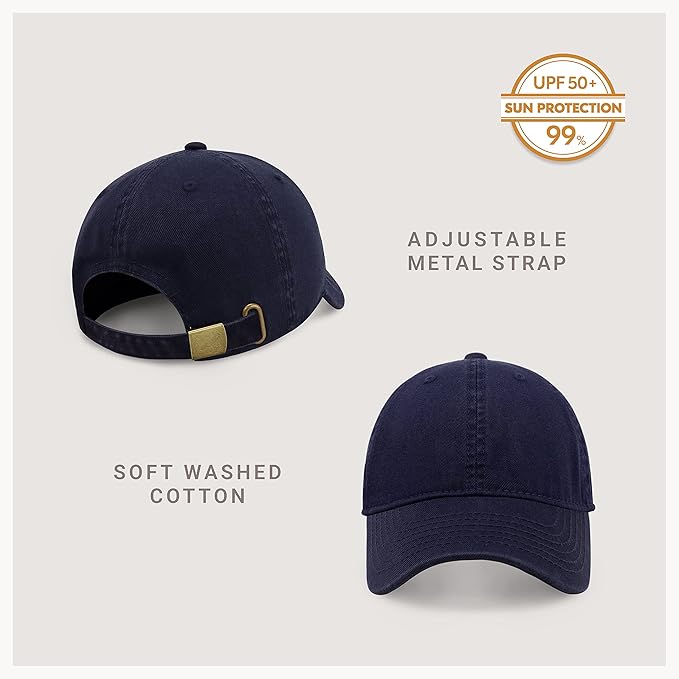 CHOK.LIDS Everyday Premium Dad Hat Unisex Cotton Baseball Cap for Men and Women Adjustable Lightweight Polo Style Curved Brim